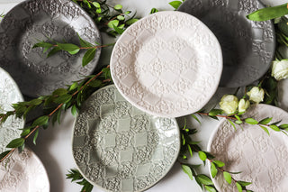 Vintage Lace Salad Plate - White