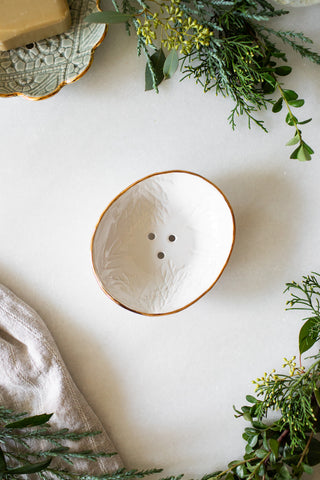 Evergreen Soap Dish - White