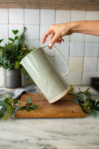 Evergreen Serving Pitcher
