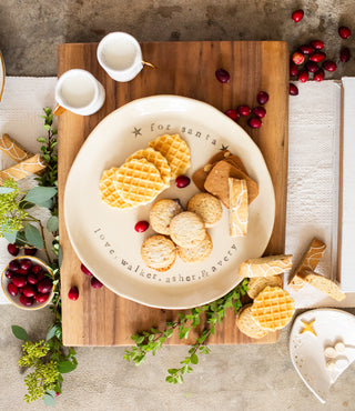 Personalized Cookies for Santa Plate