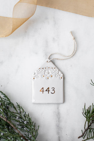 Personalized Home Ornament - White
