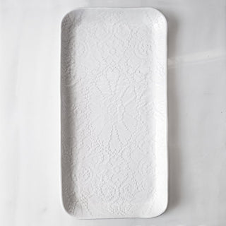 Ashlyn + Nickolas // Lace Pastry Platter in White