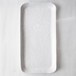 Lace Pastry Platter - White