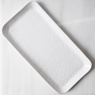 Lace Pastry Platter - White