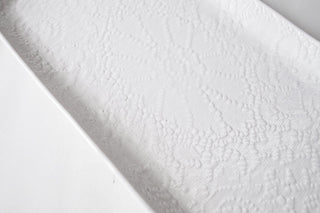 Lace Pastry Platter - White