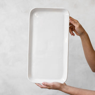 Smooth Pastry Platter - White