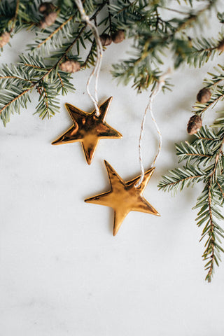 Mini Gold Star Ornament