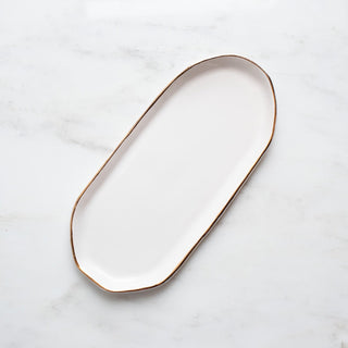 Serving Tray - Gold Rim