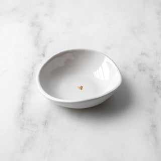 gold heart ring bowl