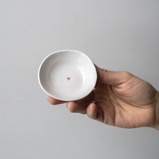 gold heart ring bowl