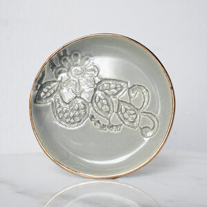 Moss Lace Ring Dish + Gold