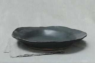 Piatra Serving Bowl - Gunmetal