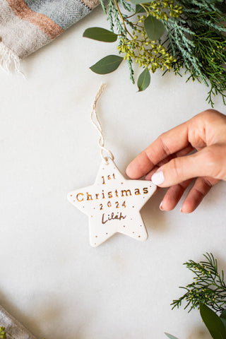 Personalized 1st Christmas Ornament