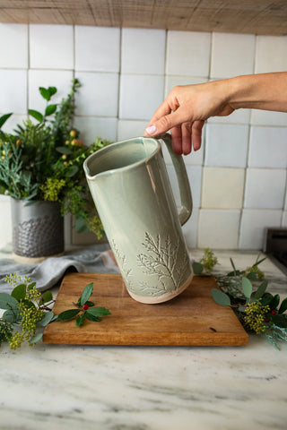 Evergreen Serving Pitcher