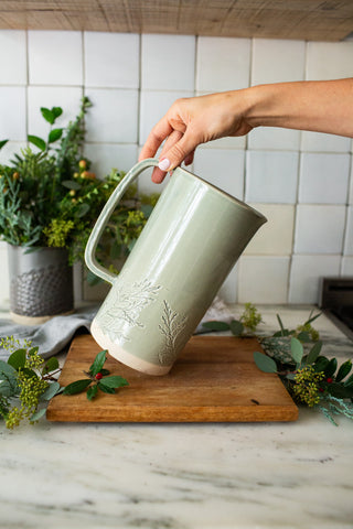 Evergreen Serving Pitcher