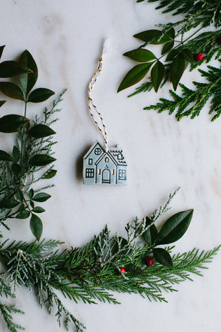 3pc Gingerbread House Ornament Set