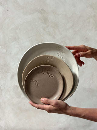 3 Piece Botanical Dinnerware Set