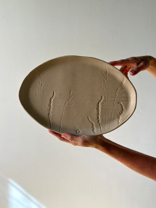 2 Piece Botanical Platter Set
