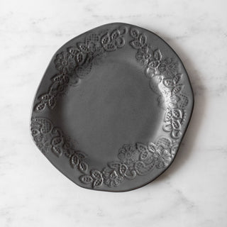 Lace Piatra Dinner Plate - Gunmetal