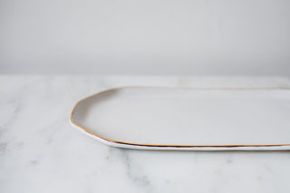 Serving Tray - Gold Rim