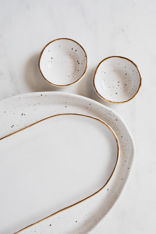 Serving Tray - Gold Rim