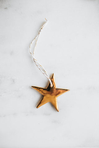 Mini Gold Star Ornament