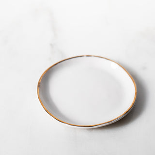 Gold Rimmed Jewelry Dish