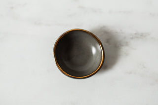 Gold Rim Ring Bowl - Gunmetal
